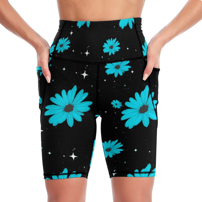 ETC Blue Daisies Short Leggings
