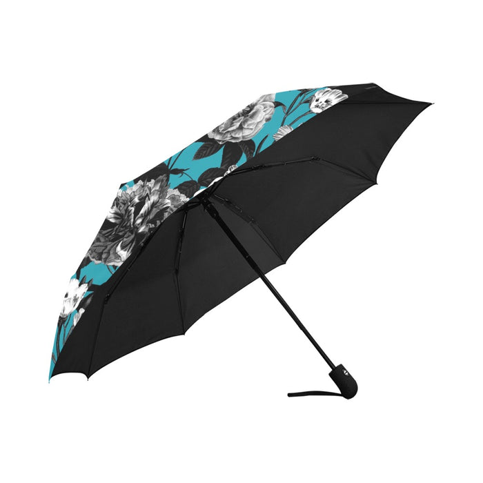 ETC Blue Floral Butterflies Anti-UV Umbrella