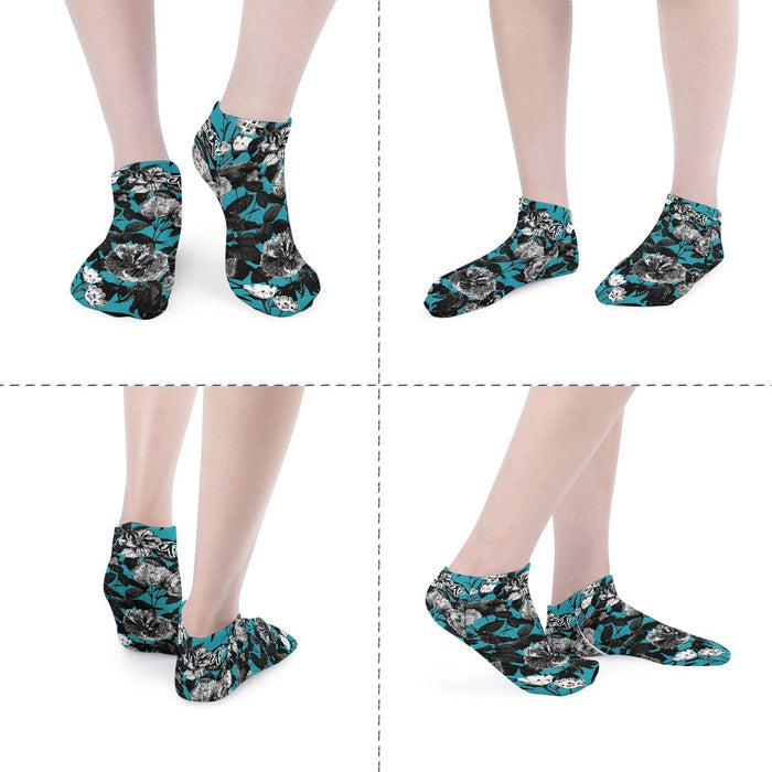 ETC  Blue Floral Butterflies Socks - 5 Pack