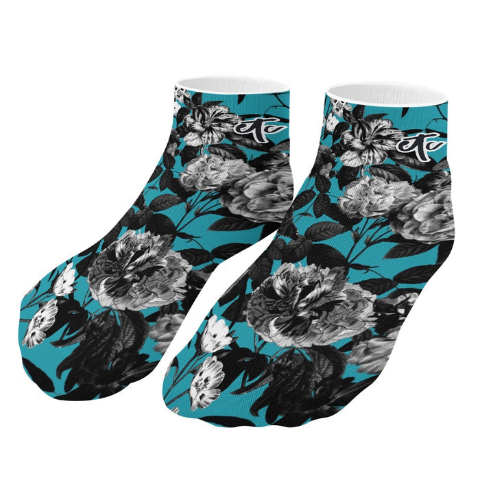 ETC  Blue Floral Butterflies Socks - 5 Pack