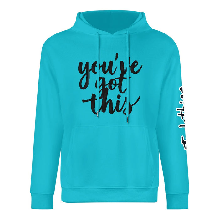 ETC Blue You've got this Cotton Hoodie