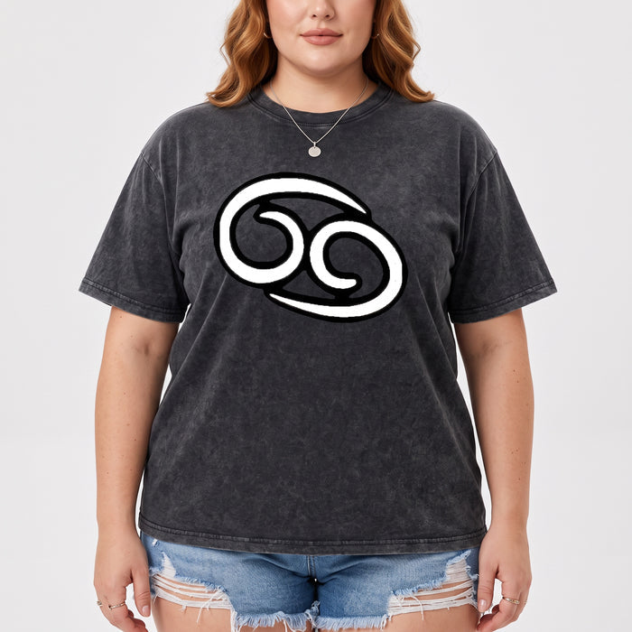 ETC Cancer Zodiac Sign Vintage Wash Tee