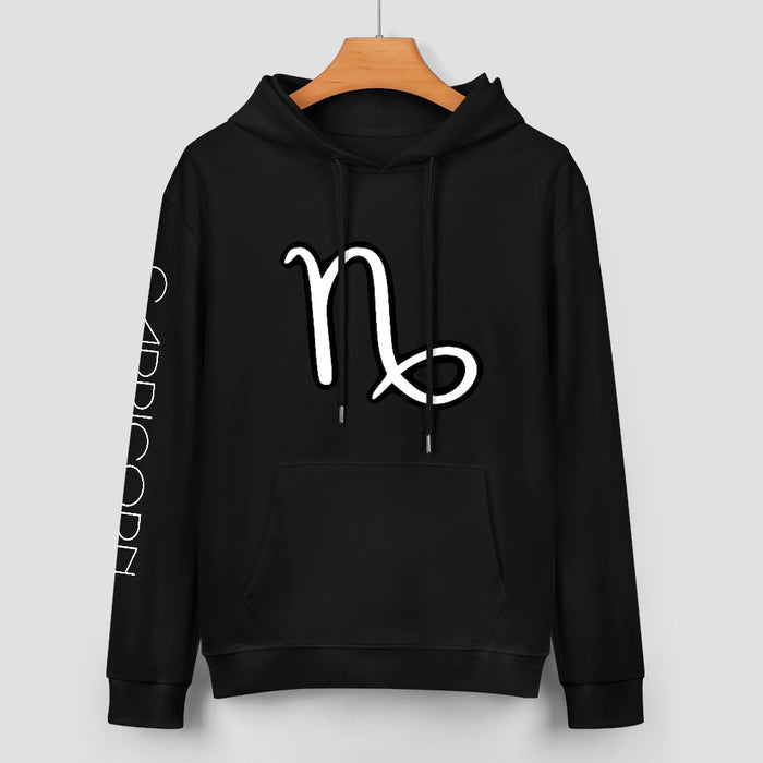 ETC Capricorn Zodiac Sign Cotton Hoodie