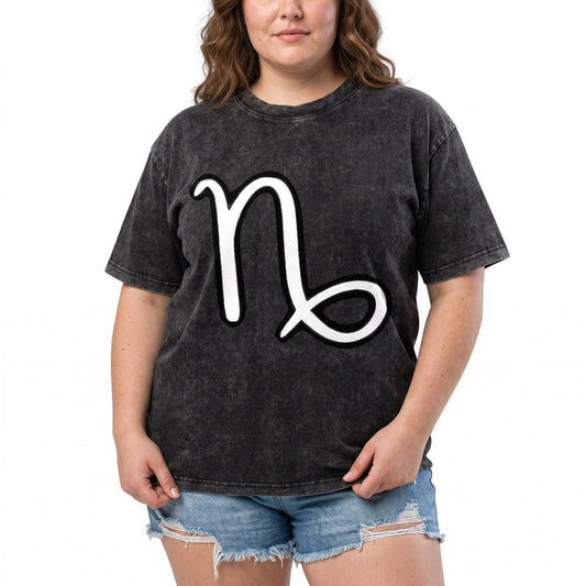 ETC Capricorn Zodiac Sign Vintage Wash Tee