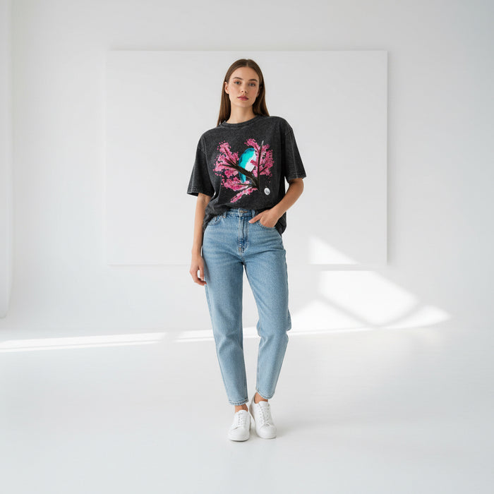 ETC Cherry Bird Vintage Wash Tee