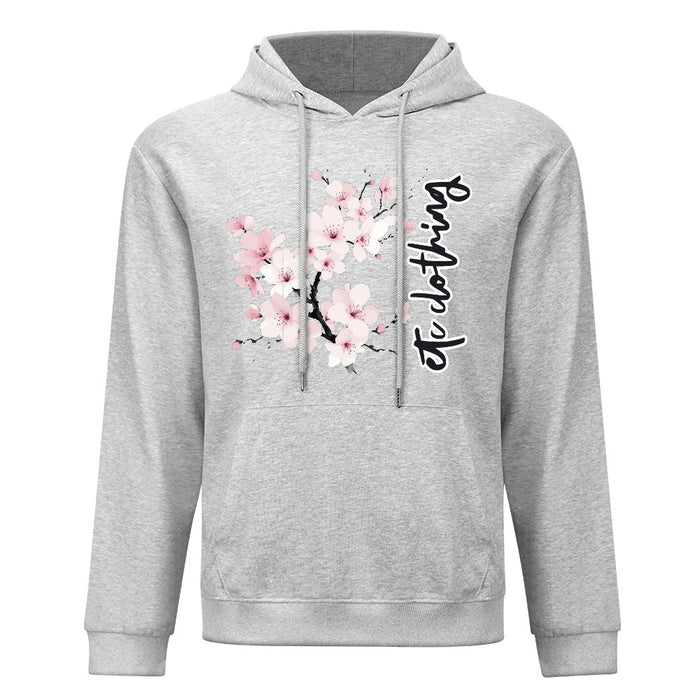 ETC Cherry Blossoms Heather Grey Hoodies