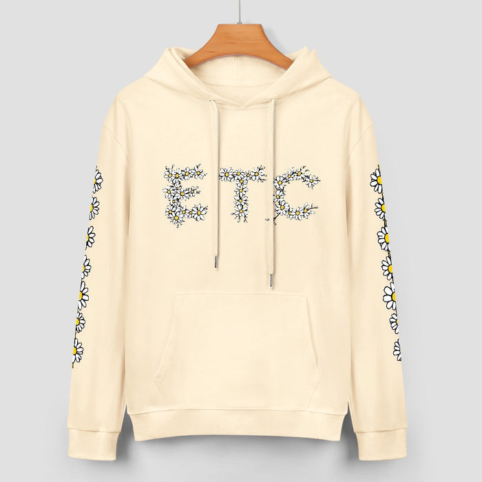ETC Daisy Cream Cotton Hoodie