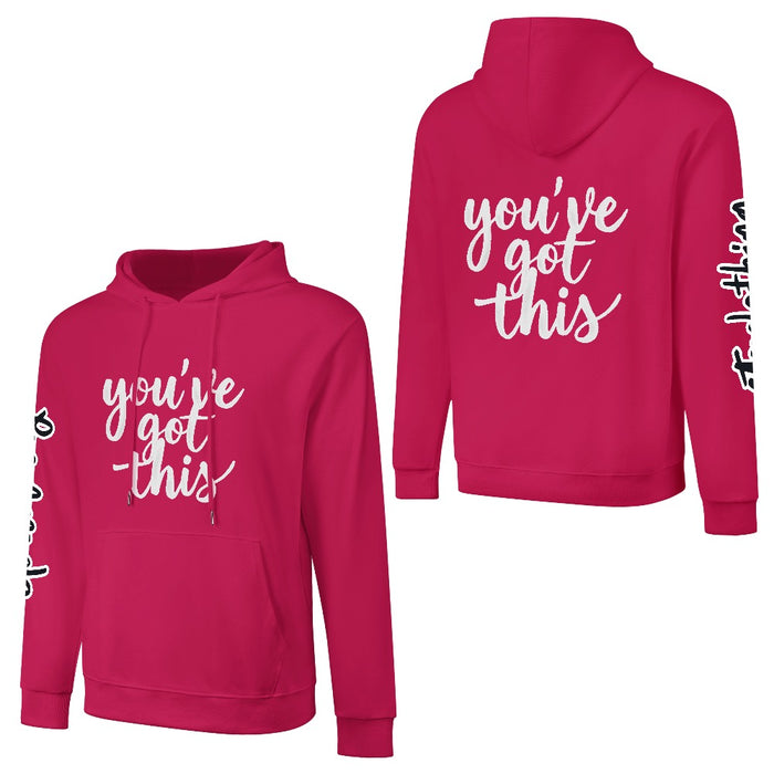 ETC Deep Pink 'You've got this' Cotton Hoodie