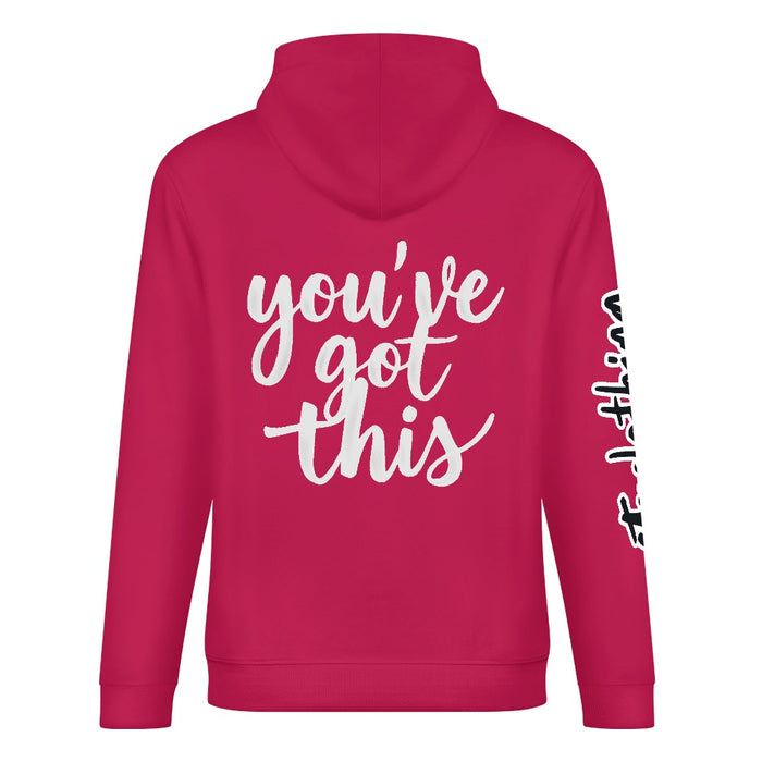 ETC Deep Pink 'You've got this' Cotton Hoodie