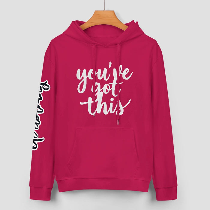 ETC Deep Pink 'You've got this' Cotton Hoodie
