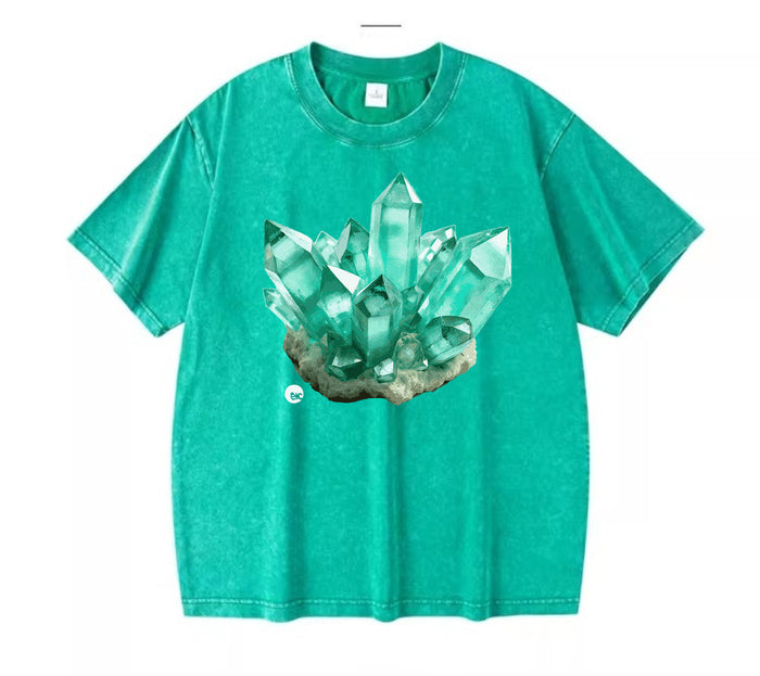 ETC Emerald Crystal Mint Vintage Wash Tee
