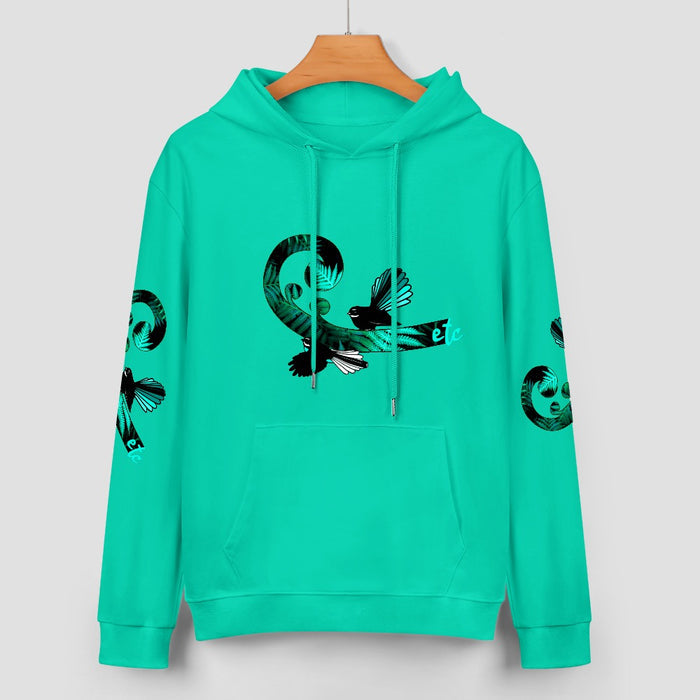 ETC Fantail Fern Mint Cotton Hoodie