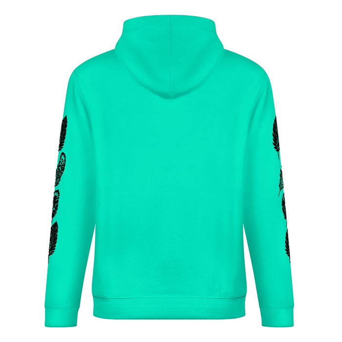 ETC Feather Silhouette Cotton Mint Hoodie