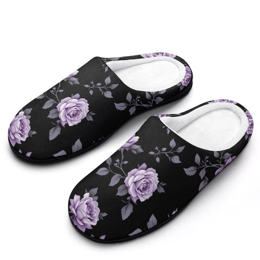 ETC Fleur Violette Cotton Slippers