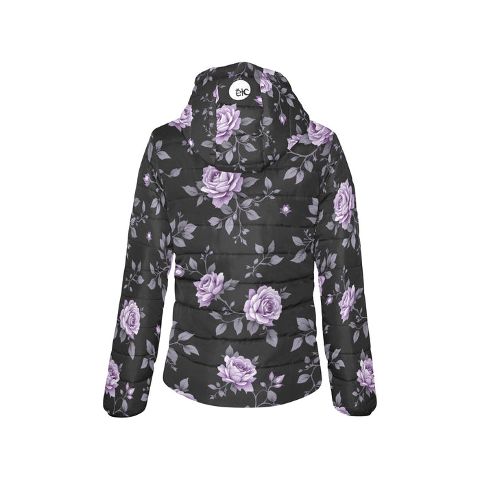 ETC Fleur Violette Hooded Puffer Jacket