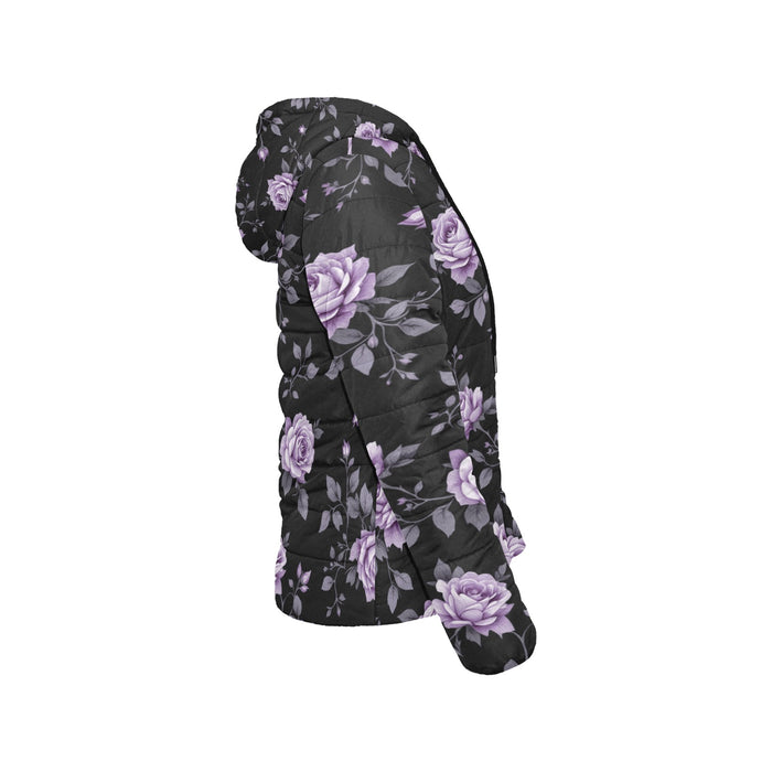 ETC Fleur Violette Hooded Puffer Jacket
