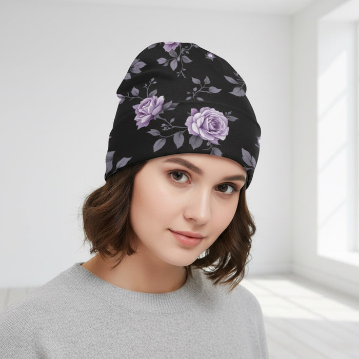 ETC Fleur Violette Knitted Beanie