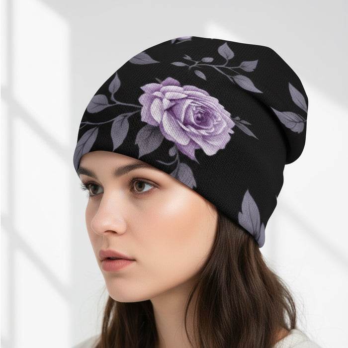 ETC Fleur Violette Knitted Beanie