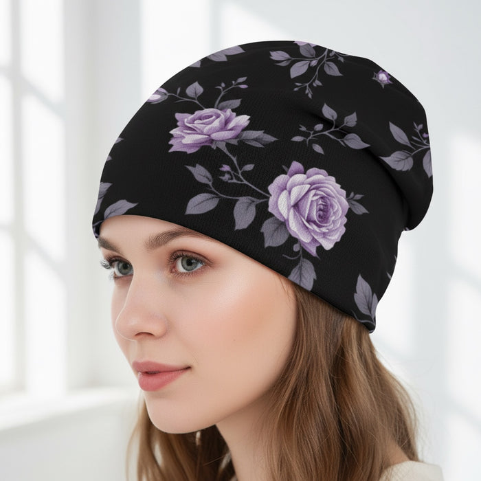 ETC Fleur Violette Knitted Beanie
