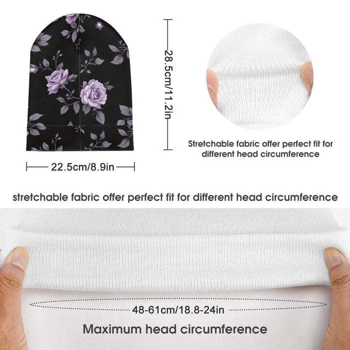 ETC Fleur Violette Knitted Beanie