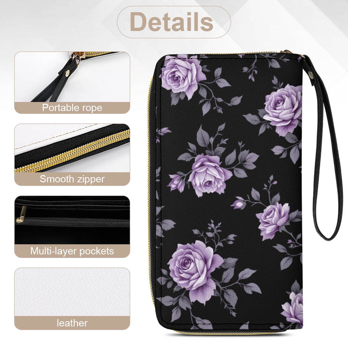 ETC Fleur Violette PU Leather Wallet