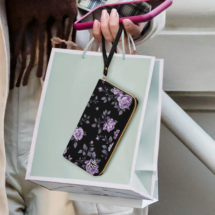 ETC Fleur Violette PU Leather Wallet