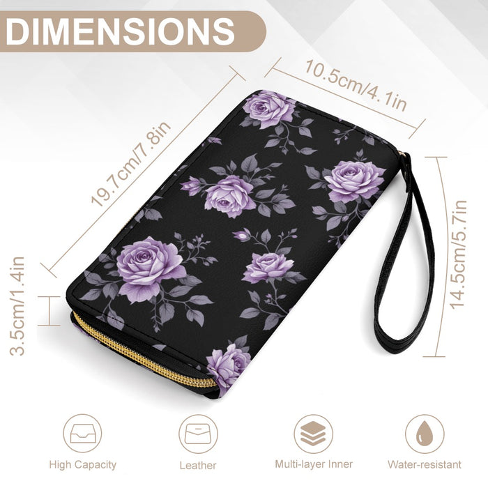 ETC Fleur Violette PU Leather Wallet