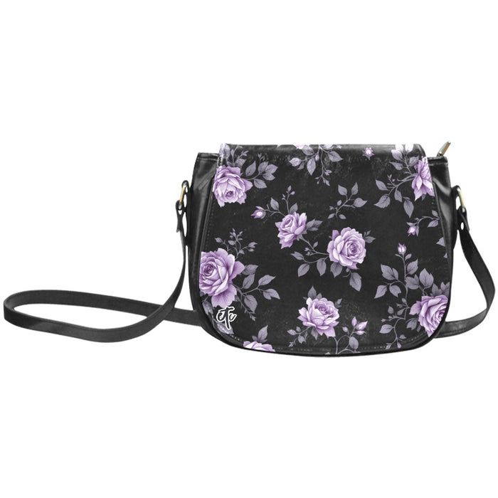 ETC Fleur Violettes Saddle Bag
