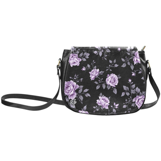 ETC Fleur Violettes Saddle Bag