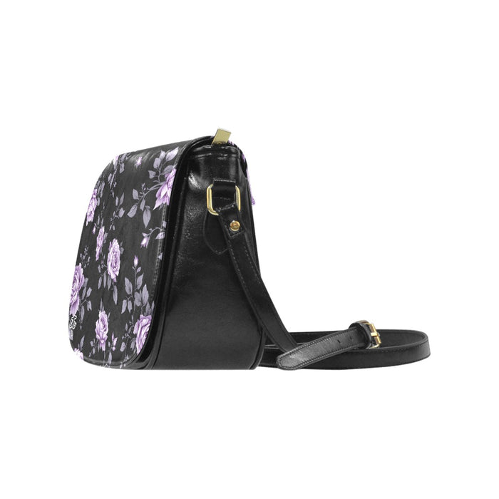 ETC Fleur Violettes Saddle Bag