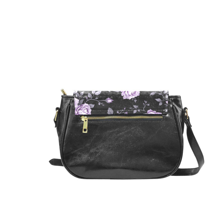 ETC Fleur Violettes Saddle Bag