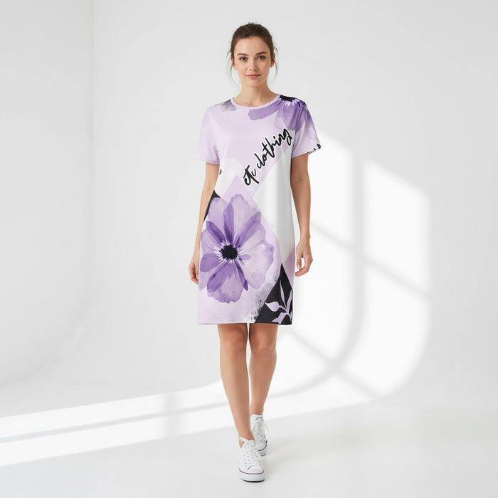 ETC Floral Block Tee Dress