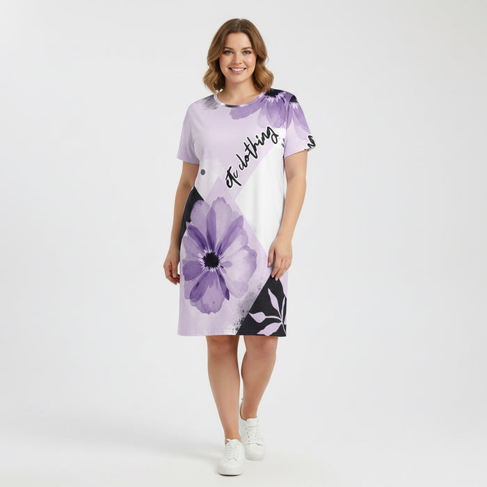 ETC Floral Block Tee Dress
