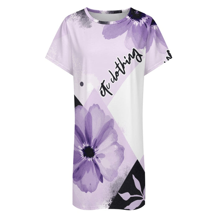 ETC Floral Block Tee Dress