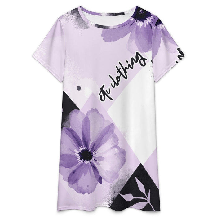 ETC Floral Block Tee Dress