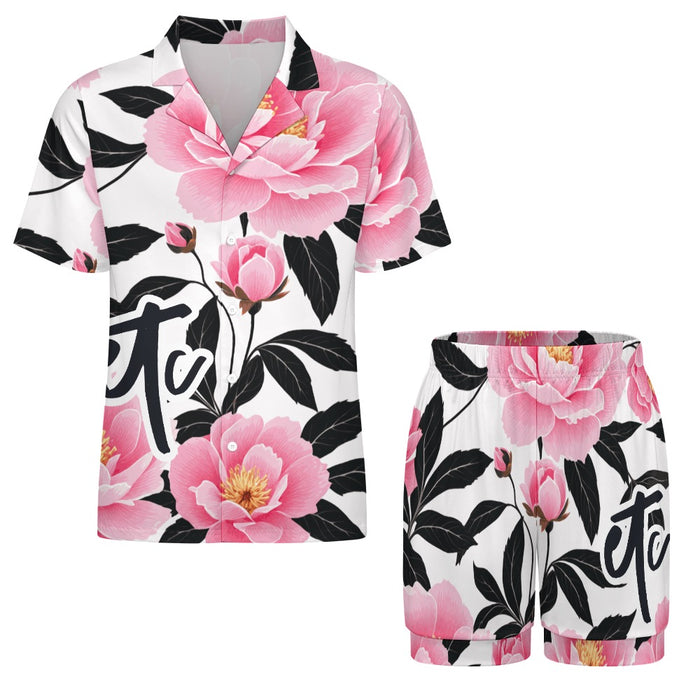 ETC Floral Button Up Pajama Set