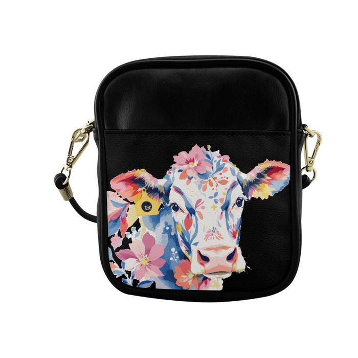 ETC Floral Cow Sling Bag