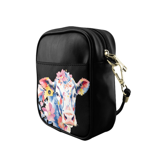 ETC Floral Cow Sling Bag