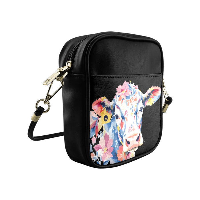 ETC Floral Cow Sling Bag