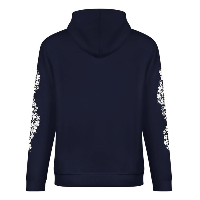 ETC Floral Dog Navy Cotton Dog Hoodie