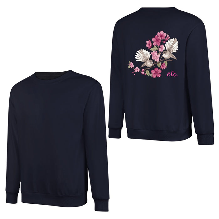 ETC Floral Fantail Cotton Crew