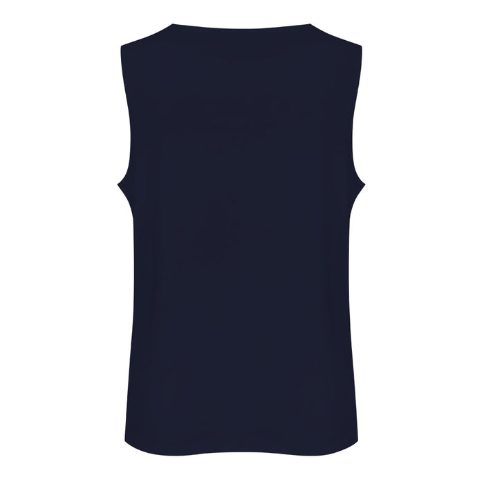 ETC Floral Fantail Cotton Navy Singlet
