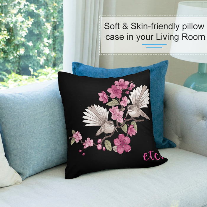 ETC Floral Fantail Pillow Case