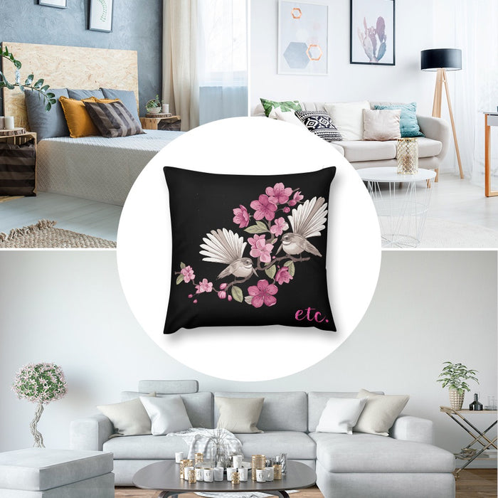 ETC Floral Fantail Pillow Case