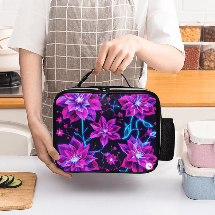 ETC Floral Neon Lunch Bag