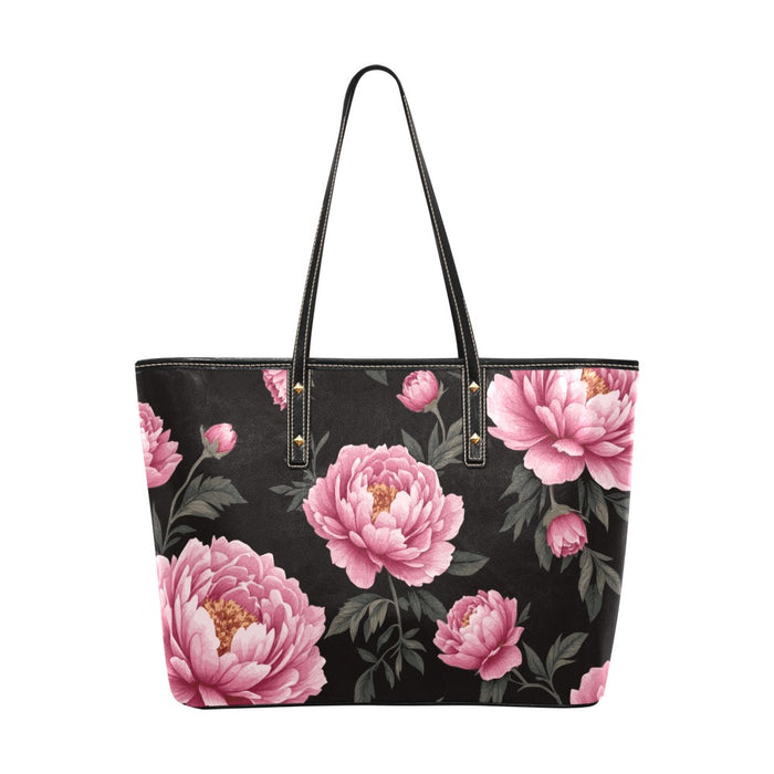 ETC Floral Peonie PU Leather Tote