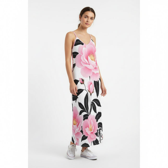 ETC Floral Strap Maxi Dress