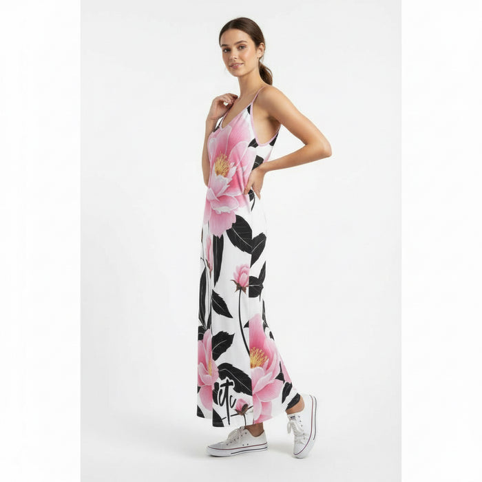 ETC Floral Strap Maxi Dress