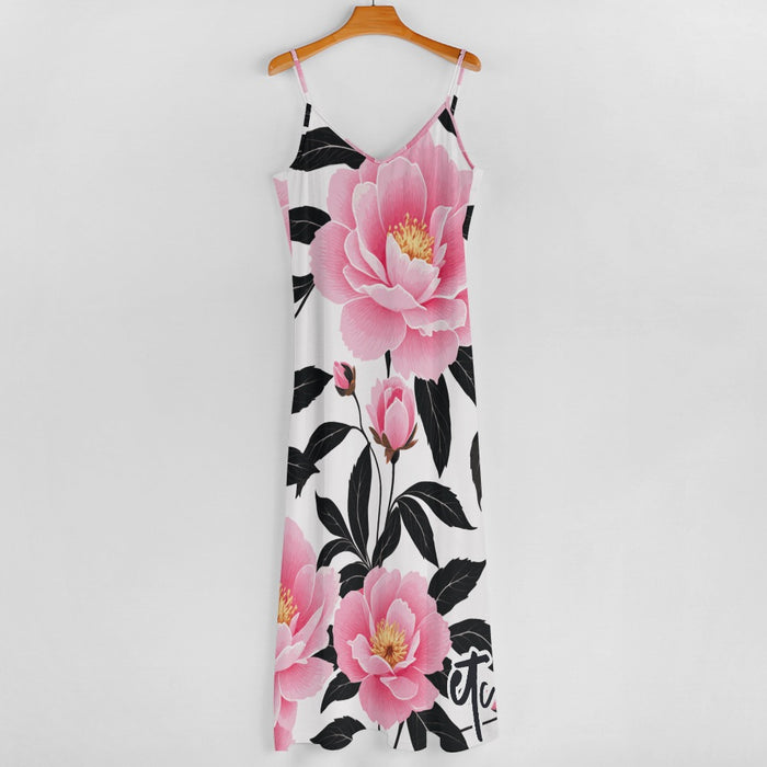 ETC Floral Strap Maxi Dress