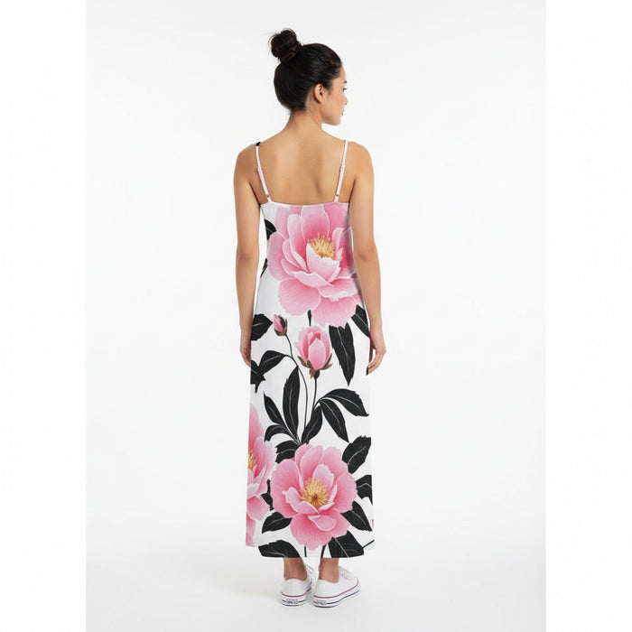 ETC Floral Strap Maxi Dress